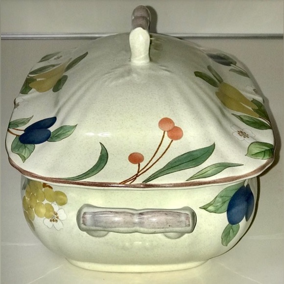 Vintage Discontinued MIKASA Country Classics FRUIT PANORAMA Lidded Tureen - Picture 3 of 10